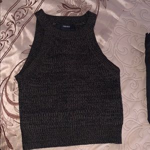 Halter crop sweater